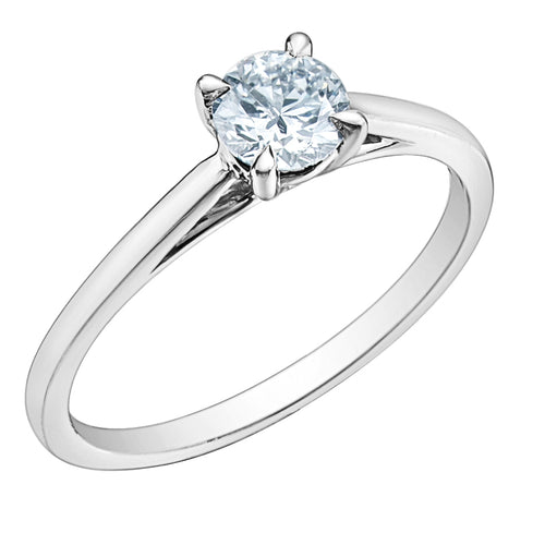 The Cathedral Classic - Round Brilliant Lab Grown Diamond Solitaire - Customizable Engagement Ring