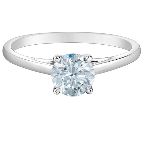 The Cathedral Classic - Round Brilliant Lab Grown Diamond Solitaire - Customizable Engagement Ring