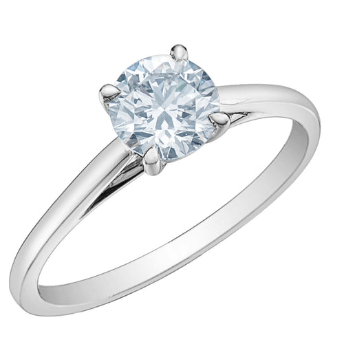 The Cathedral Classic - Round Brilliant Lab Grown Diamond Solitaire - Customizable Engagement Ring