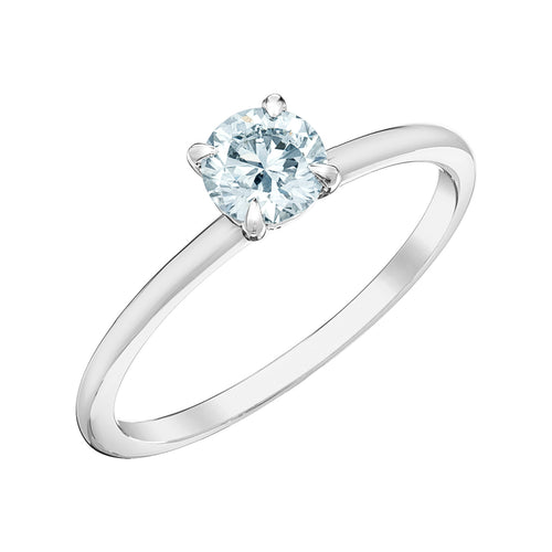 The Petite Peg - Round Brilliant Lab Grown Diamond Solitaire - Customizable Engagement Ring