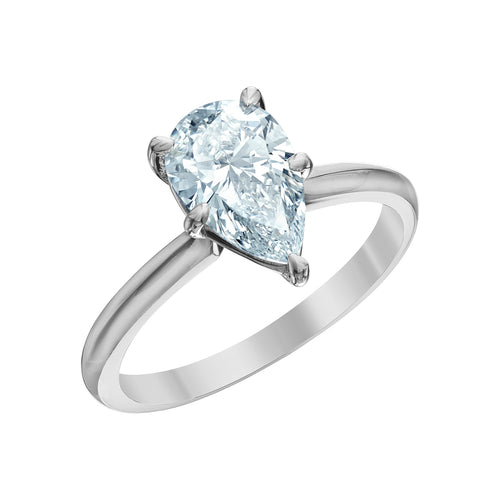 The Soft Knife Edge Solitaire - Customizable Lab Grown Diamond Engagement Ring