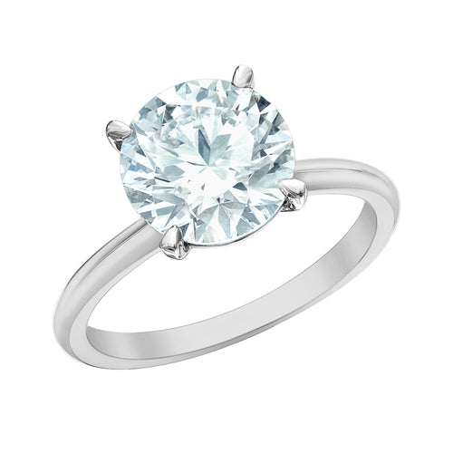 The Soft Knife Edge Solitaire - Customizable Lab Grown Diamond Engagement Ring
