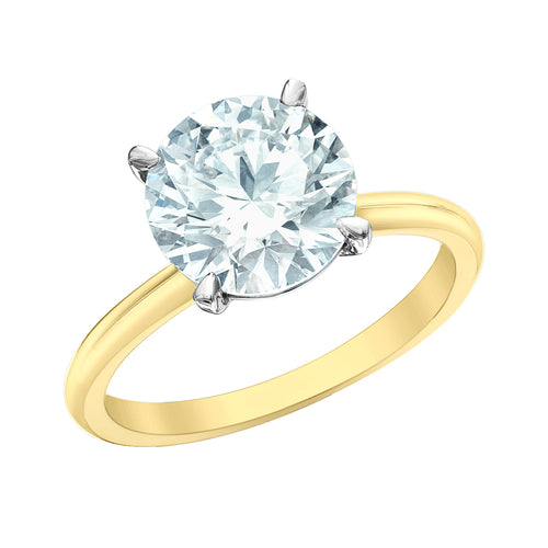 The Soft Knife Edge Solitaire - Customizable Lab Grown Diamond Engagement Ring