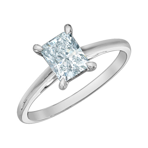 The Soft Knife Edge Solitaire - Customizable Lab Grown Diamond Engagement Ring