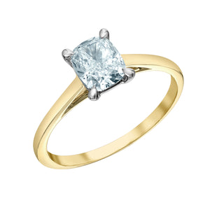 The Cathedral Classic - Cushion Cut Lab Grown Diamond Solitaire - Customizable Engagement Ring