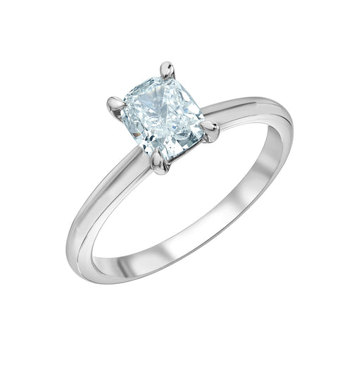 The Soft Knife Edge Solitaire - Customizable Lab Grown Diamond Engagement Ring