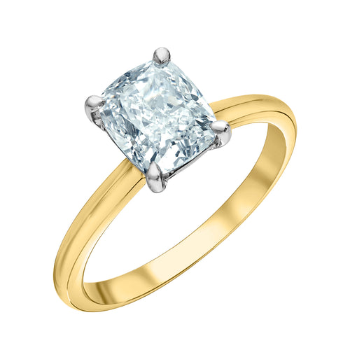 The Soft Knife Edge Solitaire - Customizable Lab Grown Diamond Engagement Ring