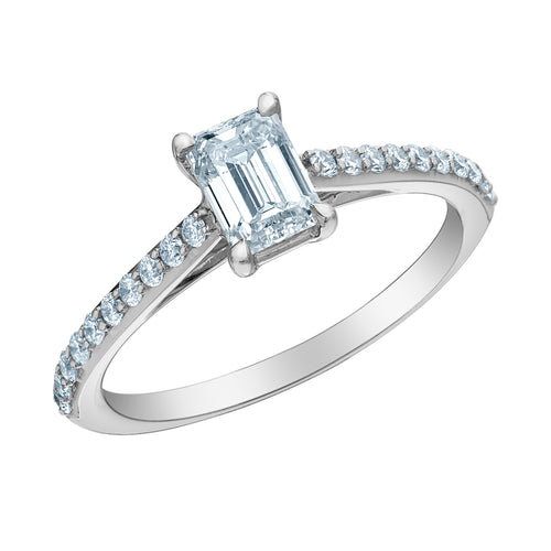 The Pin-Set Cathedral - Customizable Lab Grown Diamond Engagement Ring