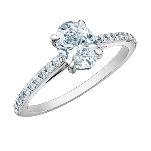 The Pin-Set Cathedral - Customizable Lab Grown Diamond Engagement Ring