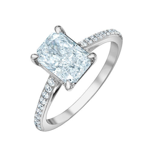 The Pin-Set Cathedral - Customizable Lab Grown Diamond Engagement Ring