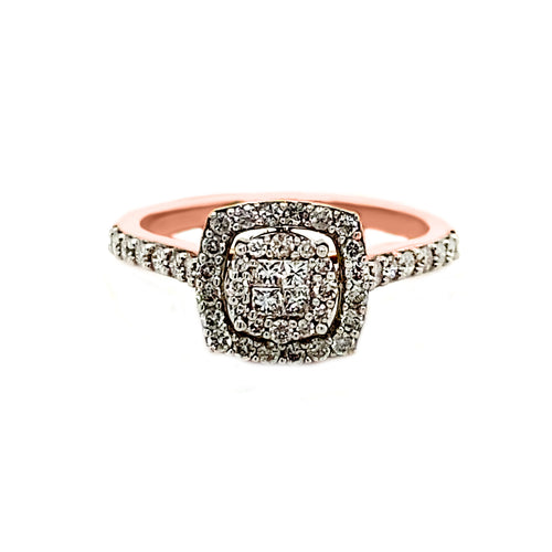 14kt Rose Gold and 0.50ct Diamond Ring