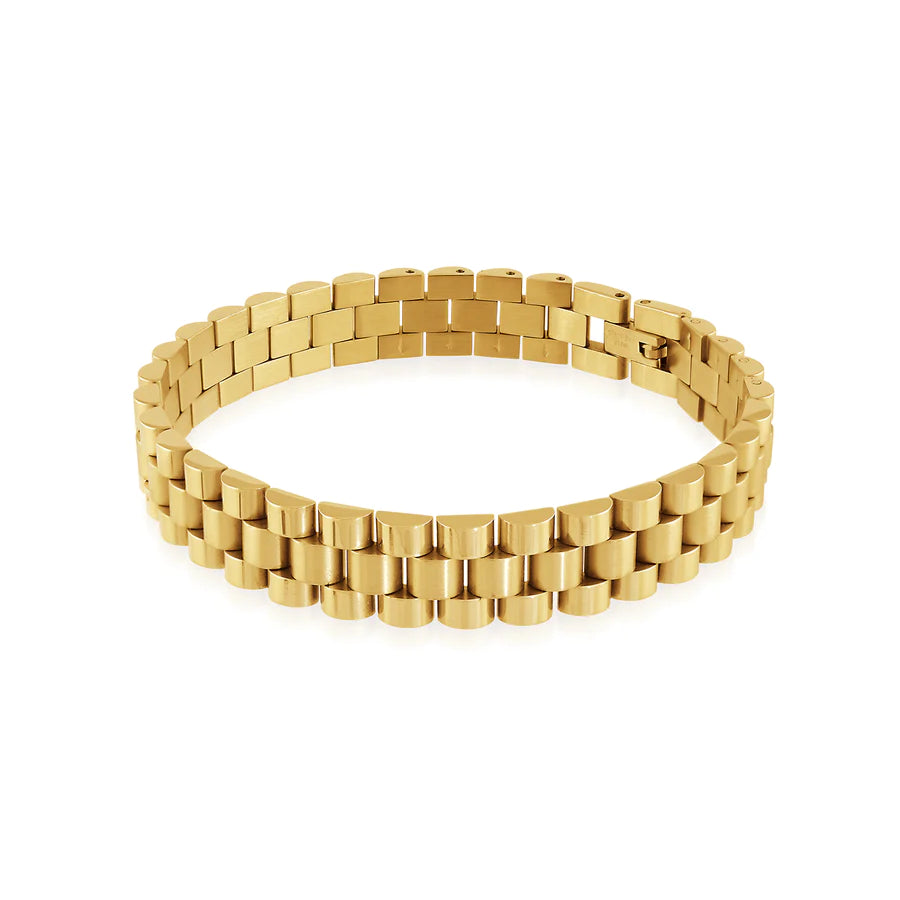 Italgem IP Gold Stainless Steel Swiss 2.0 Bracelet SMB166