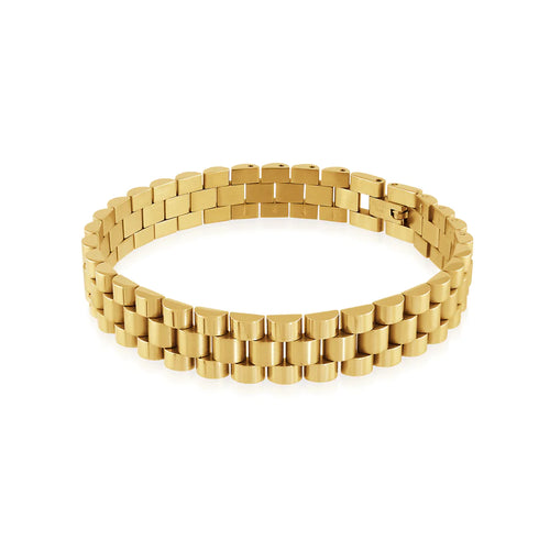 Italgem IP Gold Stainless Steel Swiss 2.0 Bracelet SMB166