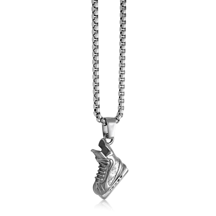 Italgem Stainless Steel Hockey Skate Pendant SP310-SI