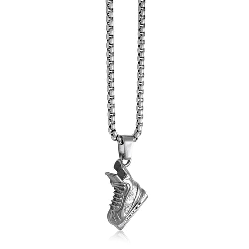 Italgem Stainless Steel Hockey Skate Pendant SP310-SI