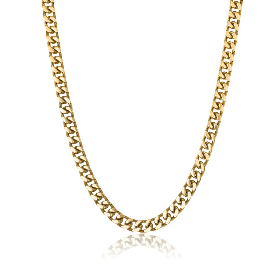 Italgem IP Gold Stainless Steel 9.4mm Curb Chain SYN13