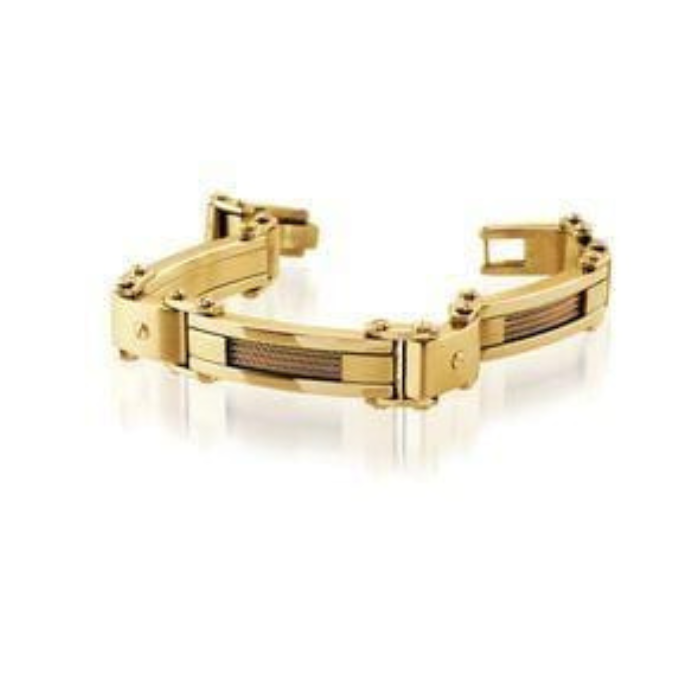 Italgem IP Gold Stainless Steel Makati Bracelet SMB147