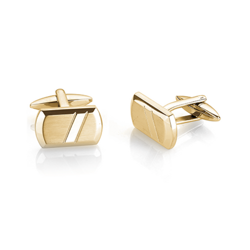 Italgem IP Gold Stainless Steel Cufflinks CL42